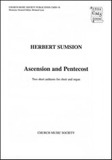 Ascension and Pentecost SATB choral sheet music cover